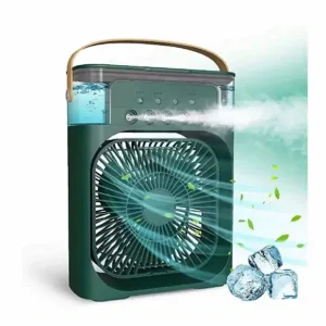 Water Air Cooler Fan with Humidifier | Brushless Motor | Premium Quality | Low Noise | USB Powered