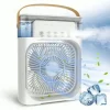 Water Air Cooler Fan with Humidifier | Brushless Motor | Premium Quality | Low Noise | USB Powered