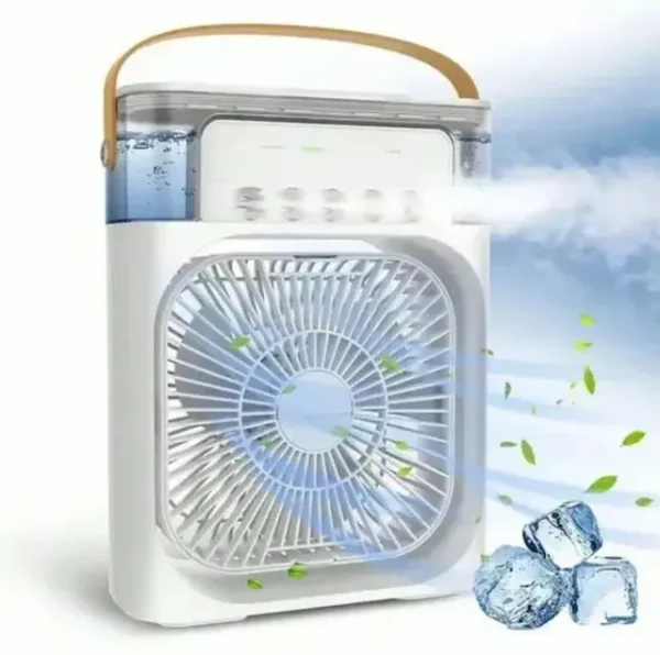 Water Air Cooler Fan with Humidifier | Brushless Motor | Premium Quality | Low Noise | USB Powered